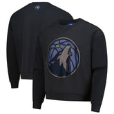 NBA - Minnesota Timberwolves Terez Unisex Oversized Gemstone Logo Sweatshirt - Charcoal