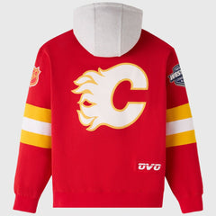 Calgary Flames - OVO x NHL Fleece Hoodie Red