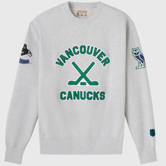 Vancouver Canucks - OVO x NHL Fleece Sweatshirt Heather Gray