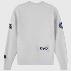 Vancouver Canucks - OVO x NHL Fleece Sweatshirt Heather Gray