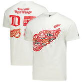 Detroit Red Wings - Starter Logo Collage T-Shirt White