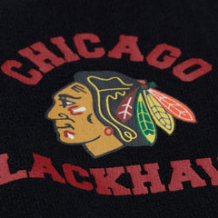 Chicago Blackhawks Mitchell & Ness Women's Crewneck Sweatshirt Black