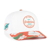 Miami Dolphins '47 Beach Side Hitch Adjustable Hat White/Orange - 47 brand