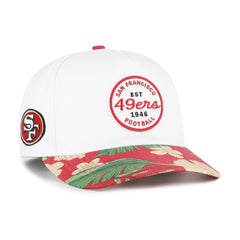 San Francisco 49ers '47 Beach Side Hitch Adjustable Hat White/Scarlet - 47 brand