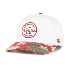San Francisco 49ers '47 Beach Side Hitch Adjustable Hat White/Scarlet - 47 brand