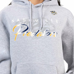 Nashville Predators - G-III 4Her by Carl Banks Women's Shadow Logo Fleece Hoodie Gray