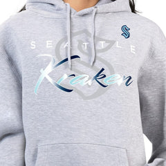 Seattle Kraken G-III 4Her by Carl Banks Women's Shadow Logo Fleece Hoodie Gray