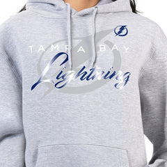 Tampa Bay Lightning - G-III 4Her by Carl Banks Women's Shadow Logo Fleece Hoodie Gray
