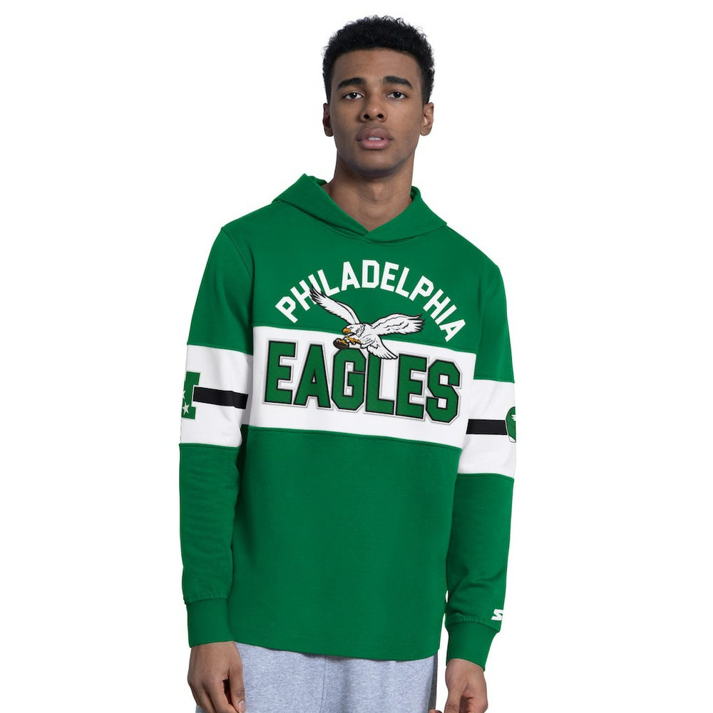 Philadelphia Eagles Starter Fullback Jersey Hoodie Kelly Green - NFL