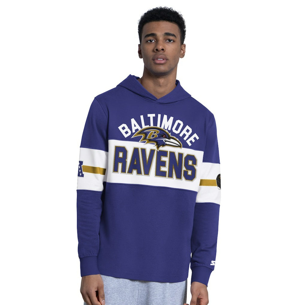 Baltimore Ravens Starter Fullback Jersey Hoodie Purple - NFL