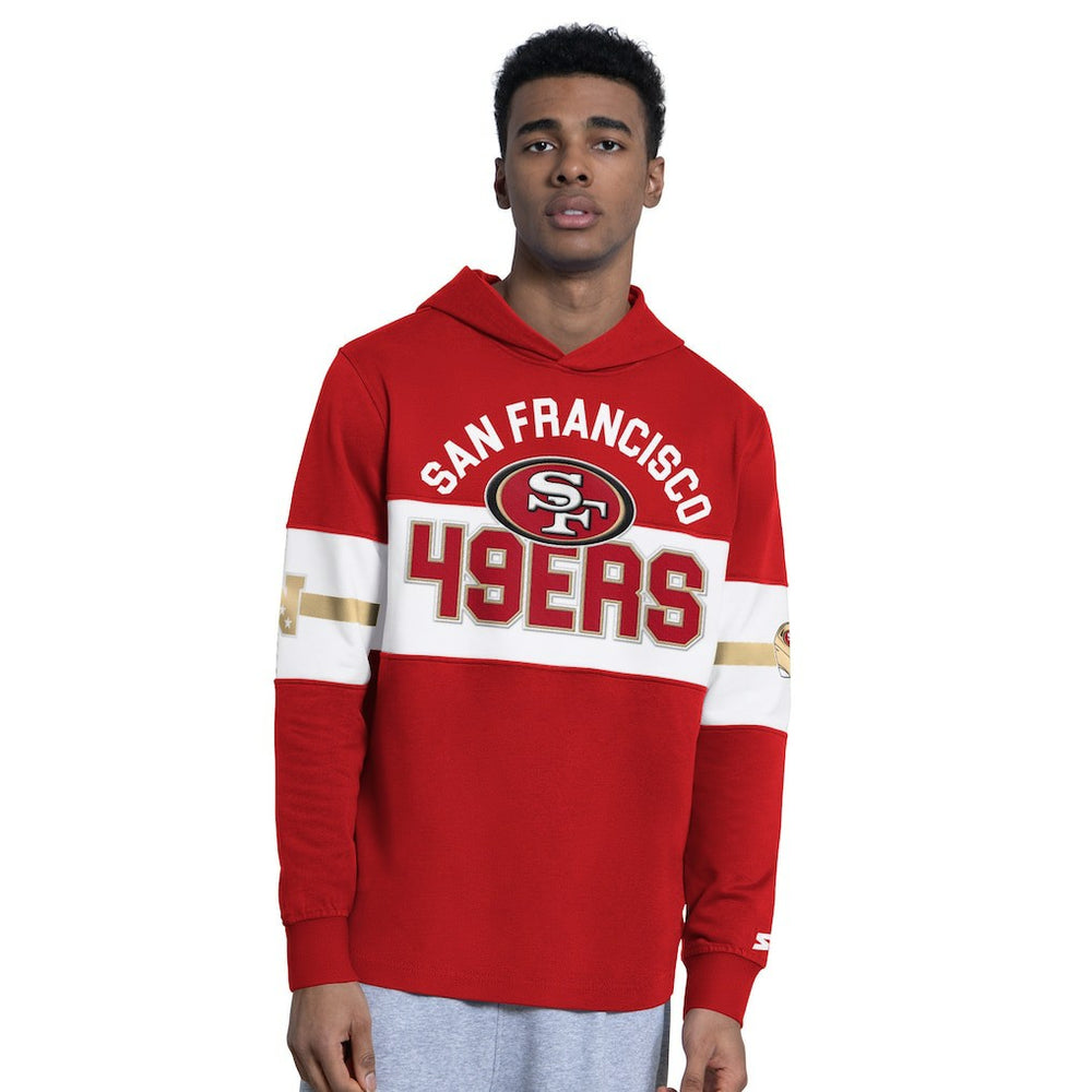 San Francisco 49ers Starter Fullback Jersey Hoodie Scarlet - NFL