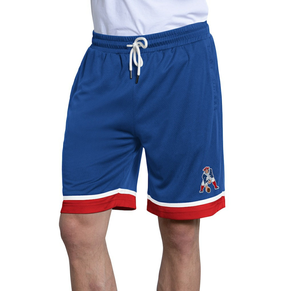New England Patriots Starter Throwback Power Play Mesh Shorts Royal - NFL