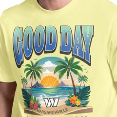 Washington Commanders Margaritaville Good Day T-Shirt Yellow - NFL