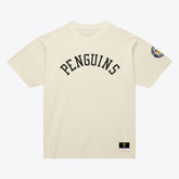 Pittsburgh Penguins Mitchell & Ness Unisex Arched Team T-Shirt Cream