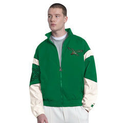 Philadelphia Eagles Starter The Gust Full-Zip Hooded Jacket Kelly Green - NFL