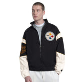 Pittsburgh Steelers Starter The Gust Full-Zip Hooded Jacket Black - NFL