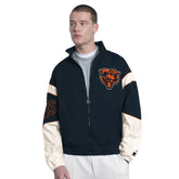 Chicago Bears Starter The Gust Full-Zip Hooded Jacket Navy - NFL