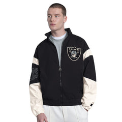 Las Vegas Raiders Starter The Gust Full-Zip Hooded Jacket Black - NFL