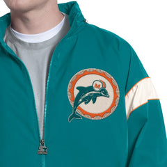 Miami Dolphins Starter The Gust Full-Zip Hooded Jacket Aqua - NFL