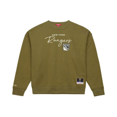 New York Rangers Mitchell & Ness Women's Fleece Sweatshirt Hunter Green