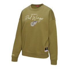 Detroit Red Wings - Mitchell & Ness Women's Fleece Sweatshirt Hunter Green