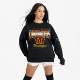 Washington Commanders Gameday Couture Women's Powerhouse Play Premium Fleece Sweatshirt Black - NFL