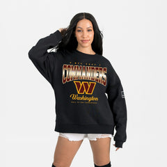 Washington Commanders Gameday Couture Women's Powerhouse Play Premium Fleece Sweatshirt Black - NFL