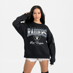 Las Vegas Raiders Gameday Couture Women's Powerhouse Play Premium Fleece Sweatshirt Black - NFL
