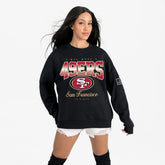 San Francisco 49ers Gameday Couture Women's Powerhouse Play Premium Fleece Sweatshirt Black - NFL