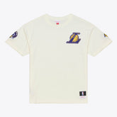 Mitchell & Ness - Los Angeles Lakers Hardwood Classics Chainstitch Premium T-Shirt - Cream