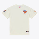 Mitchell & Ness - New York Knicks Hardwood Classics Chainstitch Premium T-Shirt - Cream