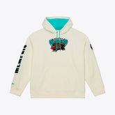 Mitchell & Ness - Memphis Grizzlies Hardwood Classics Chainstitch Premium Fleece Hoodie - Cream