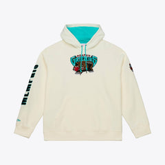 Mitchell & Ness - Memphis Grizzlies Hardwood Classics Chainstitch Premium Fleece Hoodie - Cream