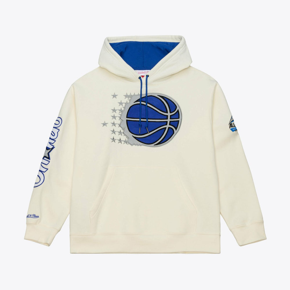 Mitchell & Ness - Orlando Magic Hardwood Classics Chainstitch Premium Fleece Hoodie - Cream