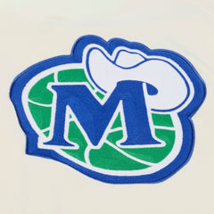 Mitchell & Ness - Dallas Mavericks Hardwood Classics Chainstitch Premium Fleece Hoodie - Cream