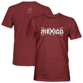 Mexico National Team 1863FC Athletic Wordmark Vintage Tri-Blend T-Shirts - Maroon