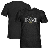 France National Team 1863FC Athletic Wordmark Vintage Tri-Blend T-Shirts - Black