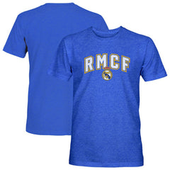 Real Madrid 1863FC Athletic Wordmark Vintage Tri-Blend T-Shirts - Blue