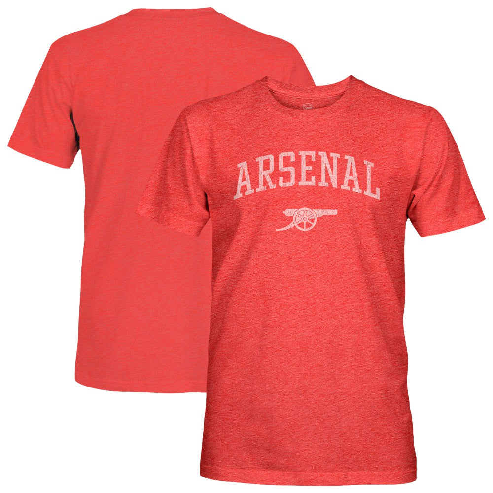Arsenal 1863FC Athletic Wordmark Vintage Tri-Blend T-Shirts - Red