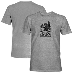 Mexico National Team 1863FC Mono Badge Vintage Tri-Blend T-Shirts - Gray