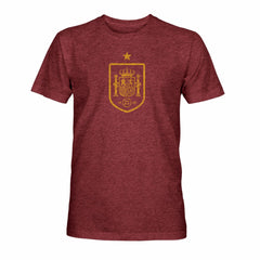 Spain National Team 1863FC Mono Badge Vintage Tri-Blend T-Shirts - Maroon