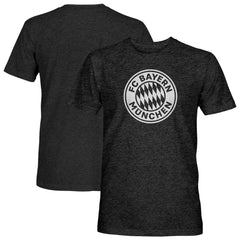 Bayern Munich 1863FC Mono Badge Vintage Tri-Blend T-Shirts - Black