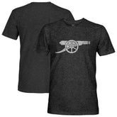 Arsenal 1863FC Mono Badge Vintage Tri-Blend T-Shirts - Black