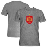 Spain National Team 1863FC Color Badge Vintage Tri-Blend T-Shirts - Gray