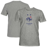 France National Team 1863FC Color Badge Vintage Tri-Blend T-Shirts - Gray