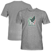 Mexico National Team 1863FC Color Badge Vintage Tri-Blend T-Shirts - Gray
