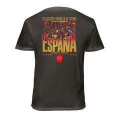 Spain National Team 1863FC Wordmark Cotton T-Shirts - Gray