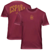 Spain National Team 1863FC Back Wordmark Soft Wash T-Shirts - Red