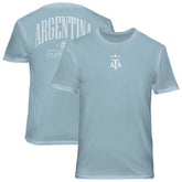 Argentina National Team 1863FC Back Wordmark Soft Wash T-Shirts - Light Blue