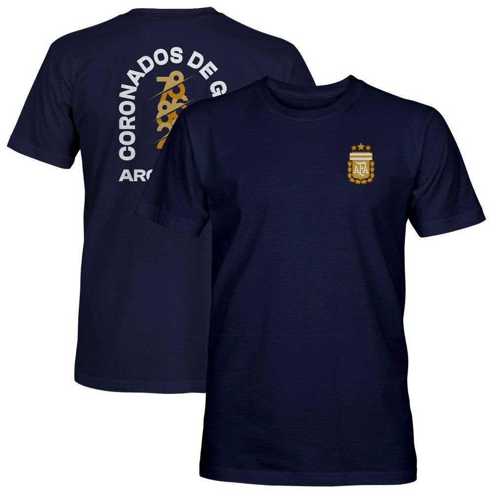 Argentina National Team 1863FC True To Glory Heavyweight T-Shirts - Navy